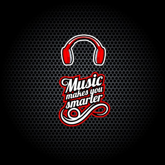 Download Free Music Makes You Smarter Words With Headphones Premium Vector Use our free logo maker to create a logo and build your brand. Put your logo on business cards, promotional products, or your website for brand visibility.
