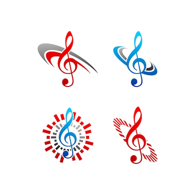 Premium Vector | Music note logo