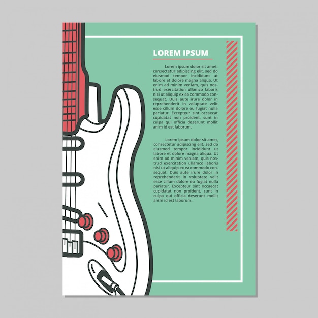 Music poster template | Premium Vector