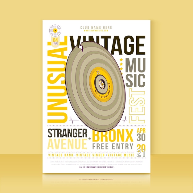 Free Vector | Music poster template