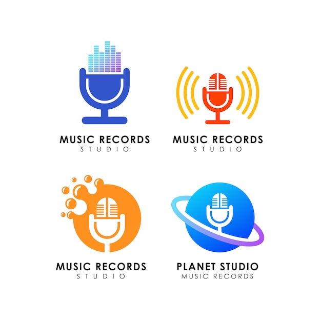 Download Free Music Records Studio Logo Design Premium Vector Use our free logo maker to create a logo and build your brand. Put your logo on business cards, promotional products, or your website for brand visibility.