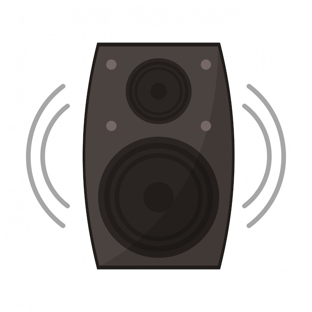 Premium Vector | Music speaker symbol