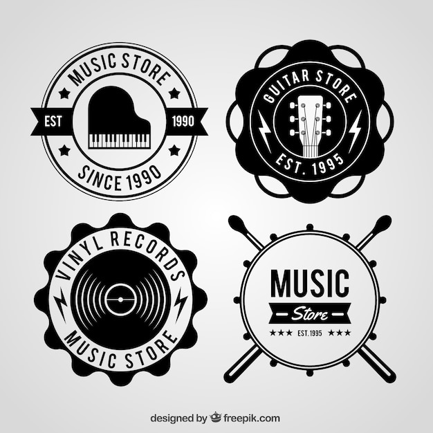 Drums Vectors, Photos and PSD files | Free Download
 Vintage Music Logos