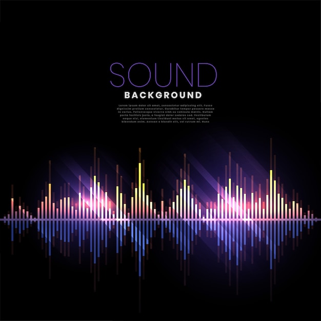 Music track audio sound banner Vector | Free Download