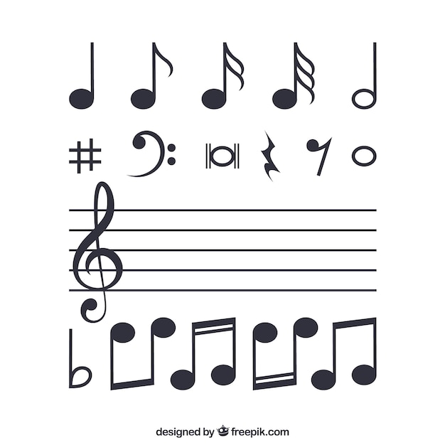 Premium Vector Musical Notes