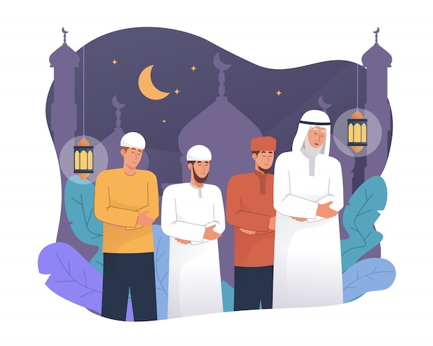 muslim prayer in ramadan