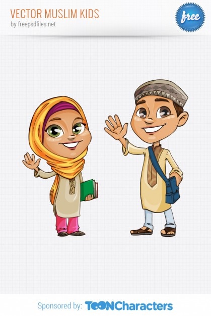  Gambar  Kartun  Ibu Dan  Anak  Perempuan Muslimah  Kata Kata 