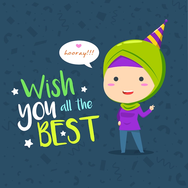 premium-vector-muslim-woman-celebrate-a-birthday