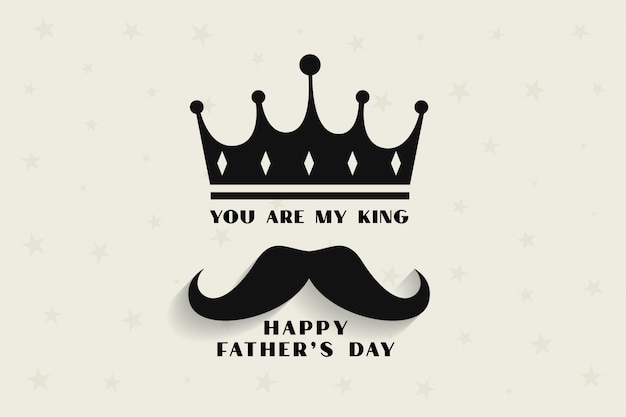 Download My father my king concept for fathers day | Free Vector