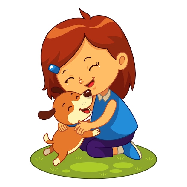 Premium Vector | My puppy pet friend