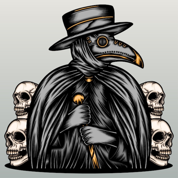 Premium Vector | Mysterious doctor plague.