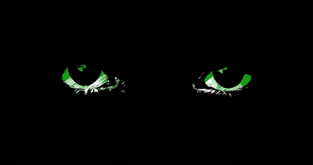 Premium Vector | Mysterious green eyes conceptual artwork