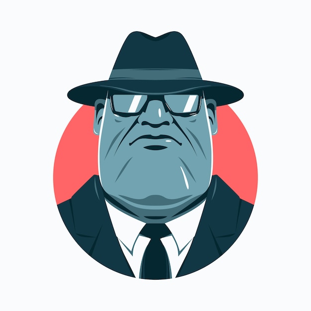 mafia hat vector