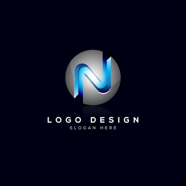 Download Free N Letter 3d Logo Template Premium Vector Use our free logo maker to create a logo and build your brand. Put your logo on business cards, promotional products, or your website for brand visibility.