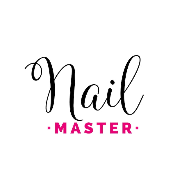 Download Free Nail Master Calligraphic Lettering Premium Vector Use our free logo maker to create a logo and build your brand. Put your logo on business cards, promotional products, or your website for brand visibility.