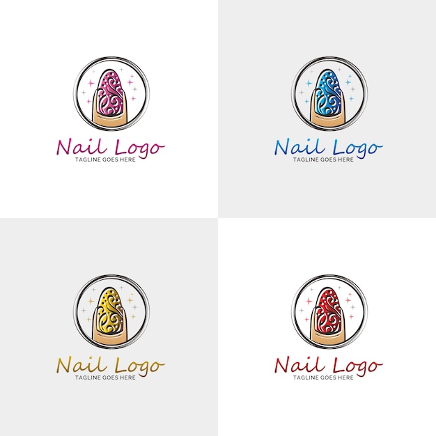 Download Free Nail Salon Logo With Option Color Premium Vector Use our free logo maker to create a logo and build your brand. Put your logo on business cards, promotional products, or your website for brand visibility.