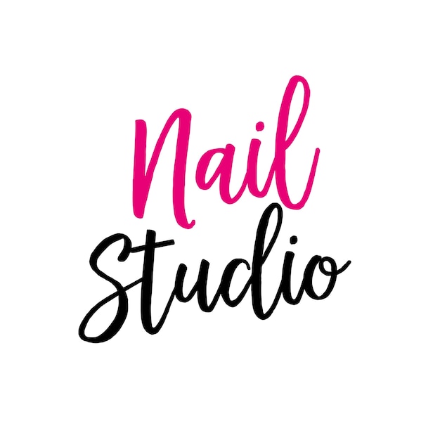 Download Free Nail Studio Lettering For Logo Premium Vector Use our free logo maker to create a logo and build your brand. Put your logo on business cards, promotional products, or your website for brand visibility.