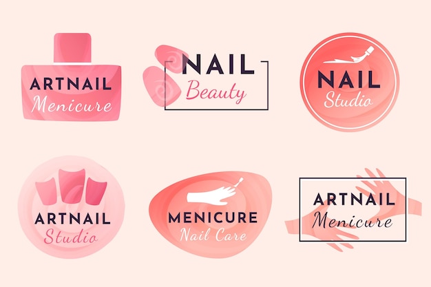 Download Free Nails Art Studio Logo Collection Design Free Vector Use our free logo maker to create a logo and build your brand. Put your logo on business cards, promotional products, or your website for brand visibility.
