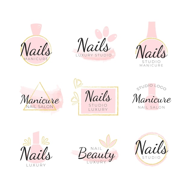 Download Pink And Gold Logo Template PSD - Free PSD Mockup Templates
