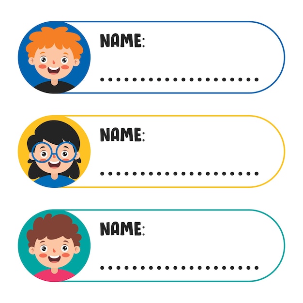 Premium Vector Name s For School Children