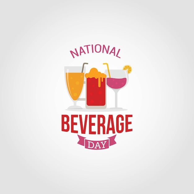 Premium Vector National beverage day