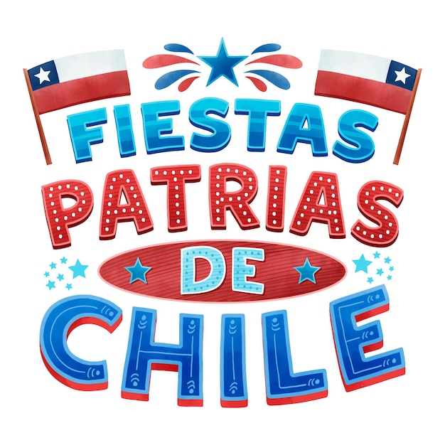 National day of chile concept Free Vector