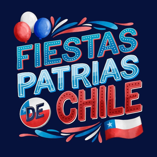 National day of chile concept Free Vector