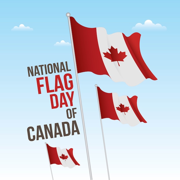 Premium Vector National flag day of canada