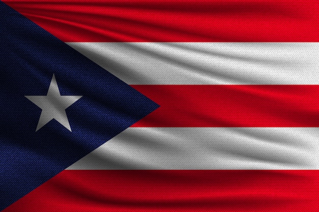 Download The national flag of puerto rico. | Premium Vector