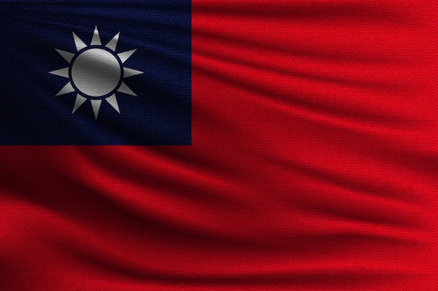 Download The national flag of taiwan. | Premium Vector