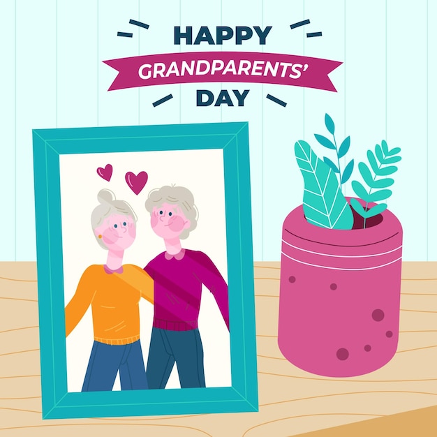 Download Free Vector | National grandparents' day illustration