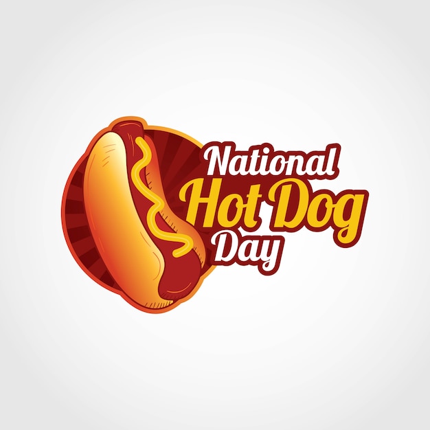 Download Free National Hot Dog Day Premium Vector Use our free logo maker to create a logo and build your brand. Put your logo on business cards, promotional products, or your website for brand visibility.