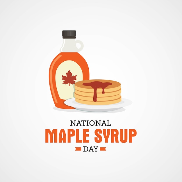 Premium Vector National Maple Syrup Day 0846