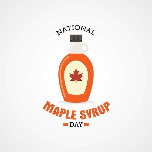 Premium Vector National maple syrup day