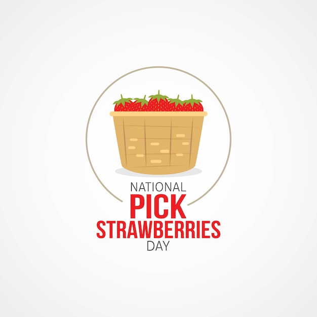 Download Free National Pick Strawberries Day Premium Vector Use our free logo maker to create a logo and build your brand. Put your logo on business cards, promotional products, or your website for brand visibility.