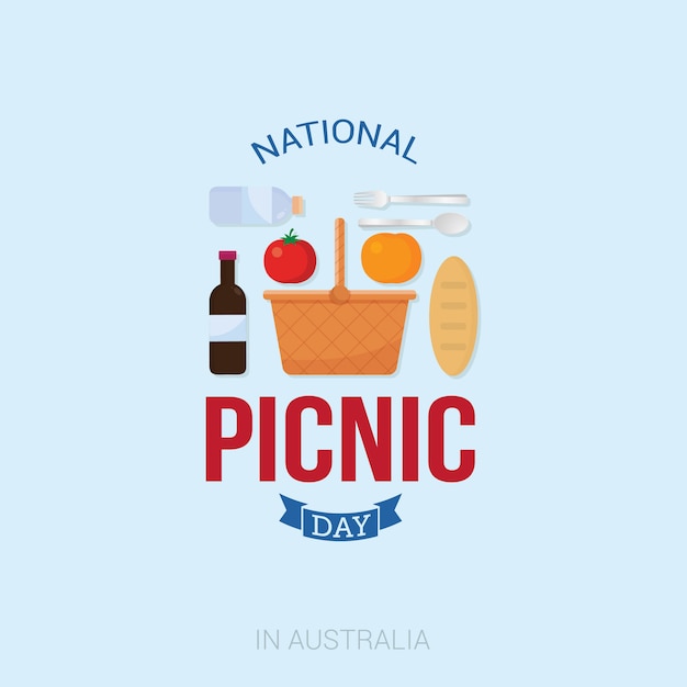 Premium Vector National picnic day