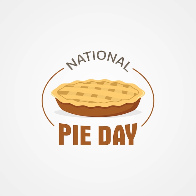 Premium Vector National pie day