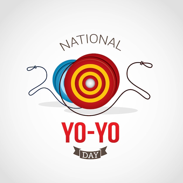 Premium Vector National yoyo day