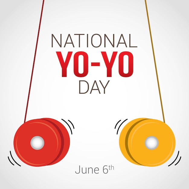 National yo-yo day | Premium Vector