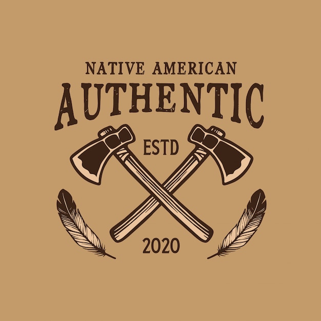 Premium Vector | Native american emblem design