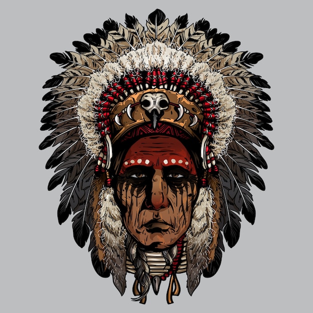 Download Native american indian Vector | Premium Download