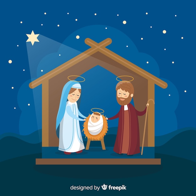 Free Vector | Nativity scene background