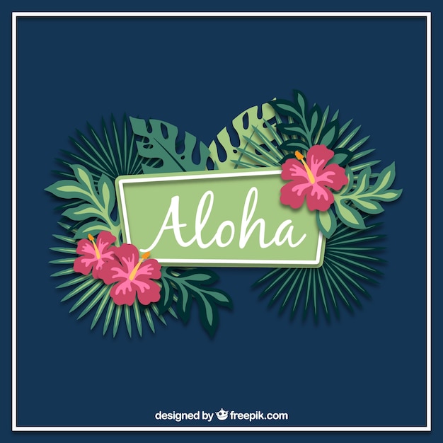 Natural aloha background