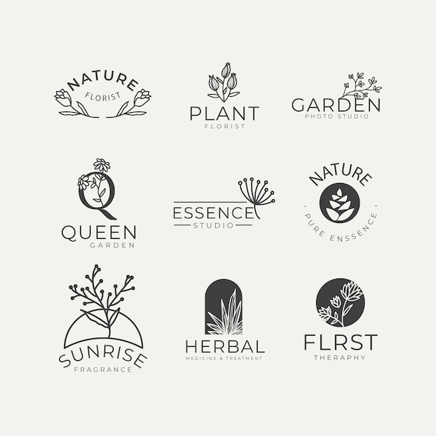 Download Free Download This Free Vector Natural Business Logo Pack In Minimal Use our free logo maker to create a logo and build your brand. Put your logo on business cards, promotional products, or your website for brand visibility.