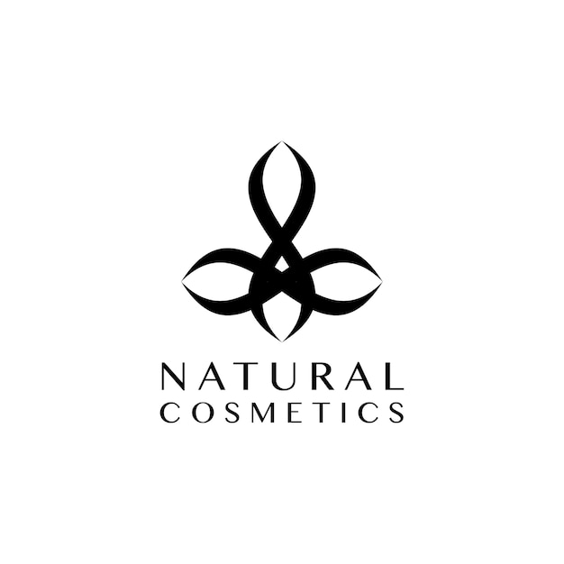 Free Vector | Natural cosmetics design logo vector