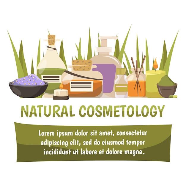 Download Natural cosmetology banner Vector | Free Download