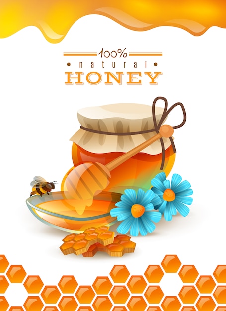 Natural honey Vector | Free Download