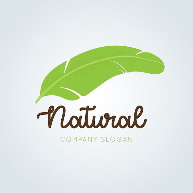 Free Vector Natural Logo Design