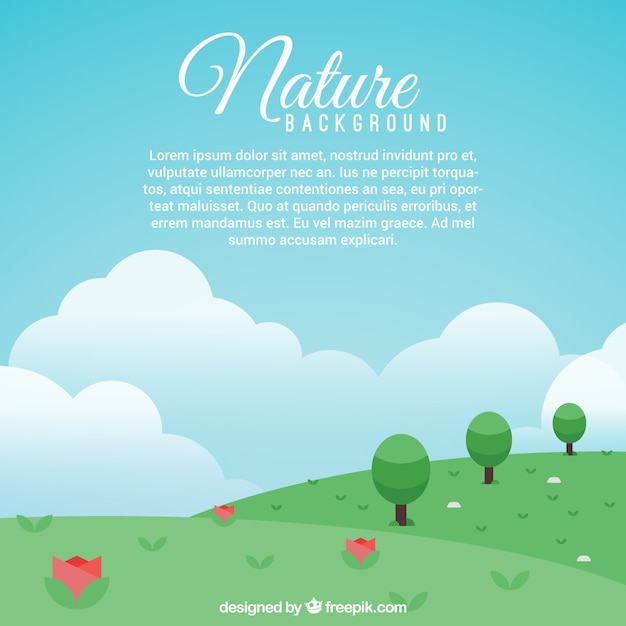 Nature background template