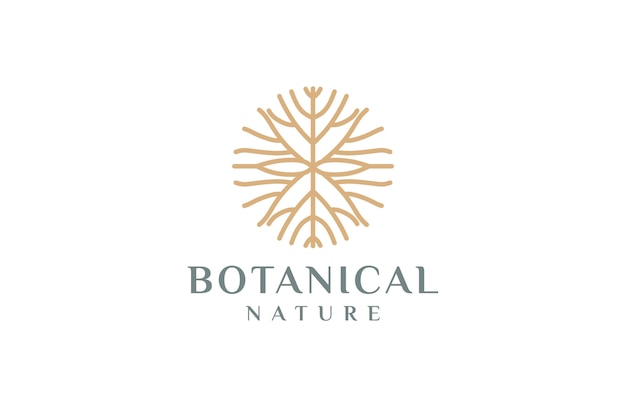 Premium Vector | Nature branch logo template